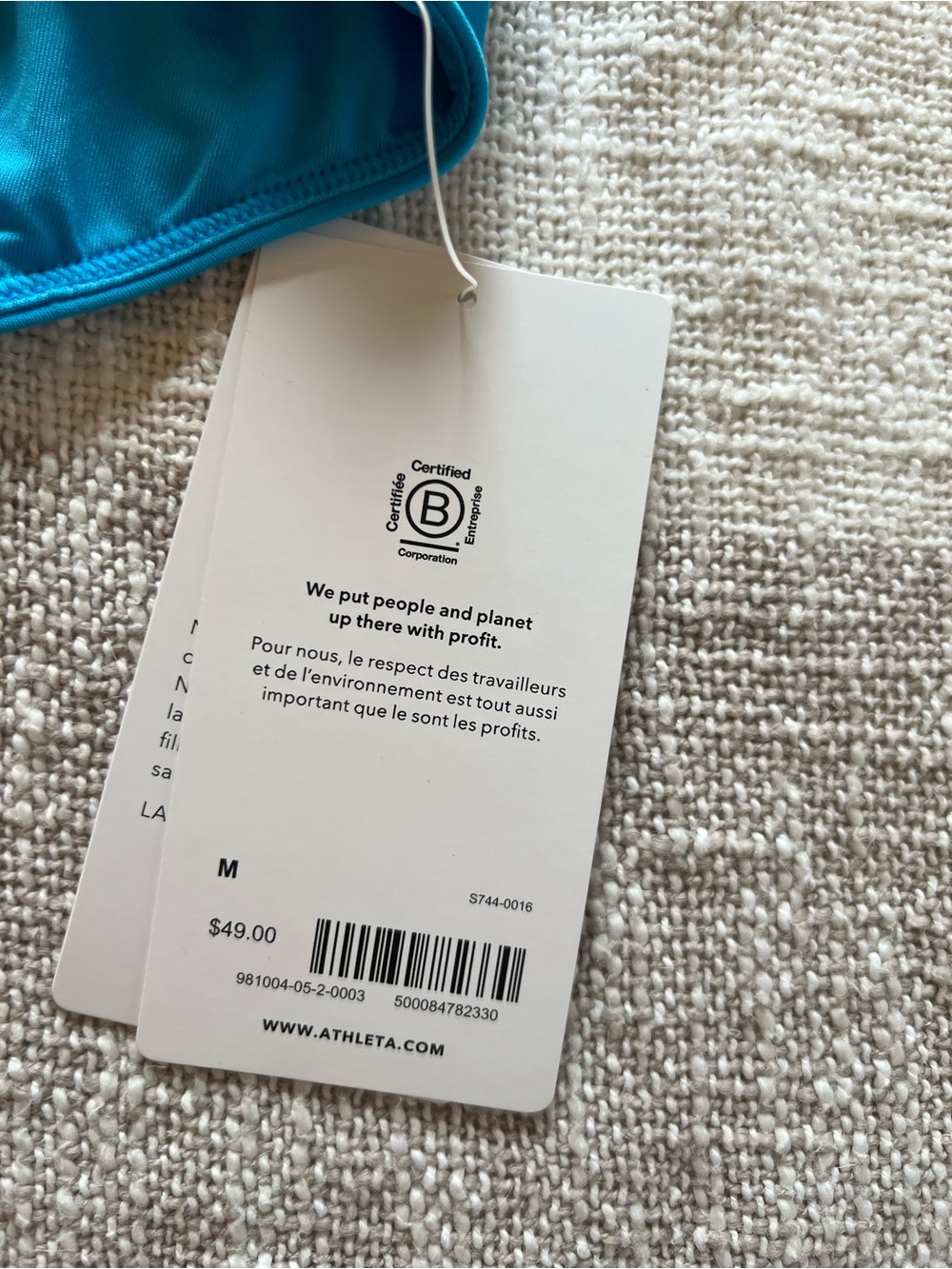 NWT Bright Blue Ahtleta Bikini - Picture 4 of 5